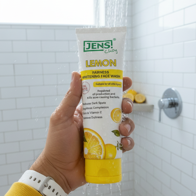 Jens Choy Lemon Fairness Whitening Face Wash Premium Quality Smooth Texture  - 100g