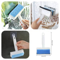 Pack of 2 - Sponge with Wiper for Window Glass, Wall and Tiles Cleaning | Multi-function Cleaner Brush