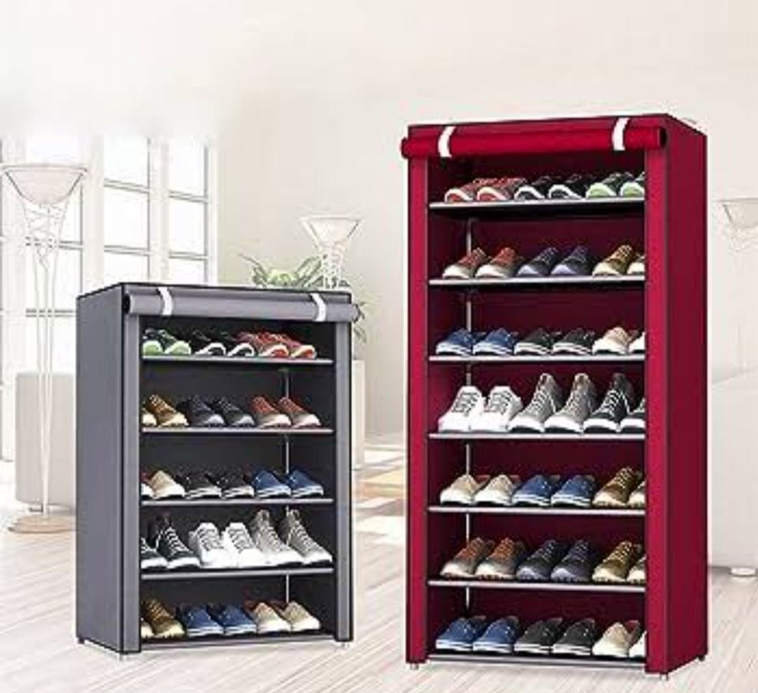 Shoe Rack Organizer Detachable Shoe Rack Multi Layer Non Woven Shoe Cabinet - 3 Layer