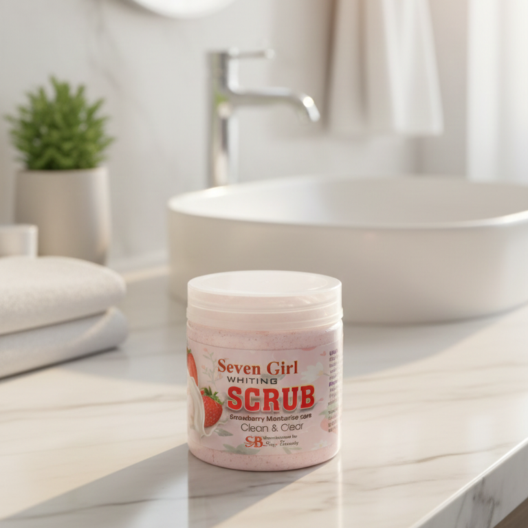 Girl Whitening Scrub Strawberry Moisturise Care – Big Size