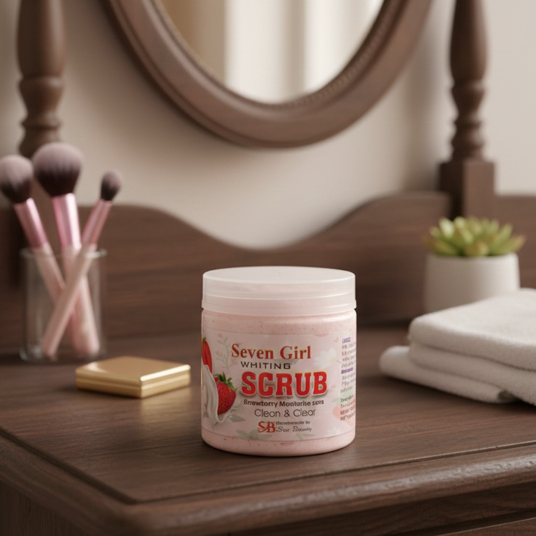 Girl Whitening Scrub Strawberry Moisturise Care – Big Size