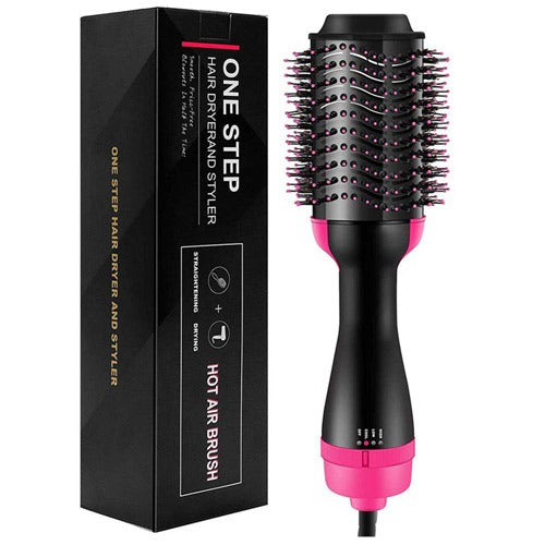 3‑in‑1 Hot Hair Dryer with Comb, Hair Straightener & Curler for Easy Styling